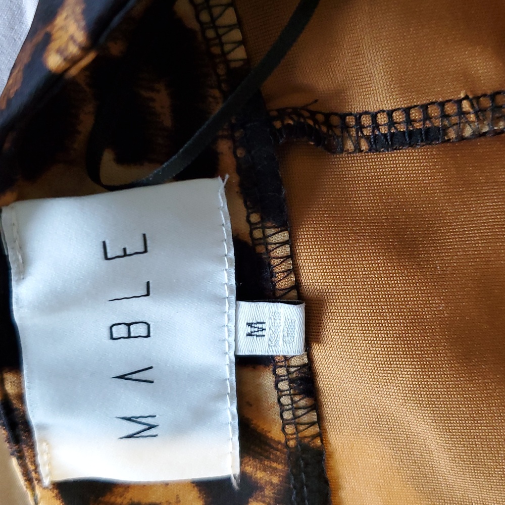 MABLE  brand women’s Leopard Print Fish tail Skirt Size M like new - Picture 2 of 9